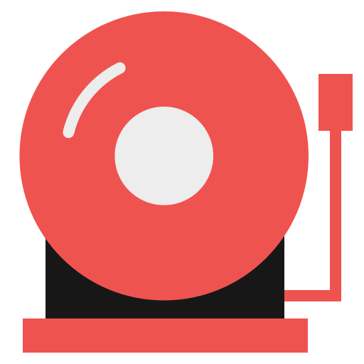 campana de la escuela icono gratis