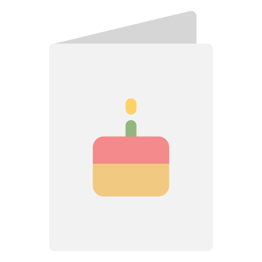 tarjeta de cumpleaños icono gratis