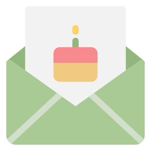 tarjeta de cumpleaños icono gratis