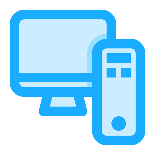 Computer Generic Blue icon