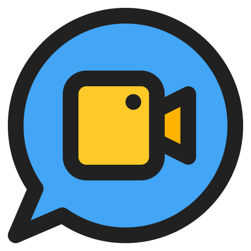 chat de video icono gratis