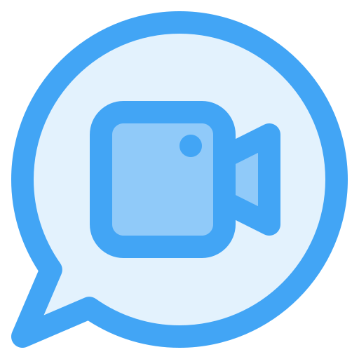 chat de video icono gratis