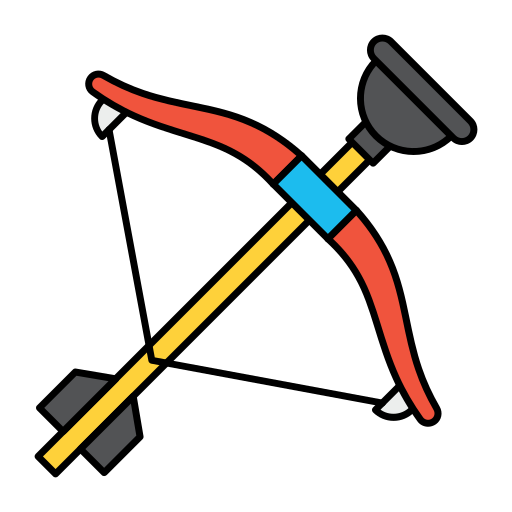 Archery Generic Thin Outline Color icon