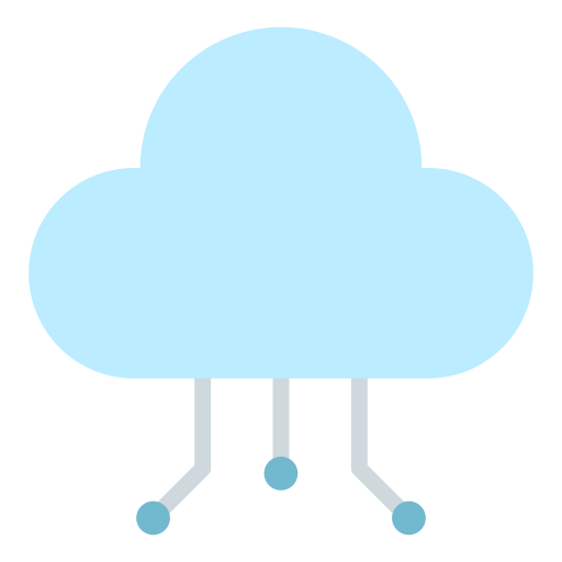 Cloud computing icon Generic Flat