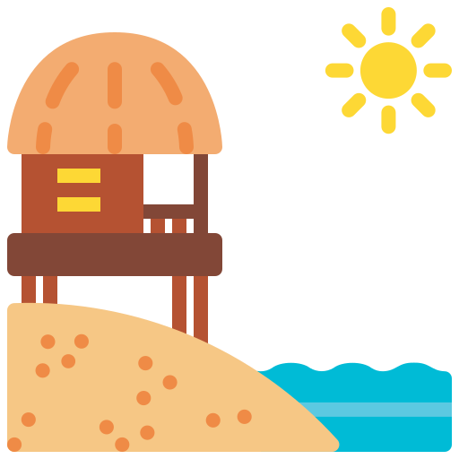 Beach hut Generic Flat icon