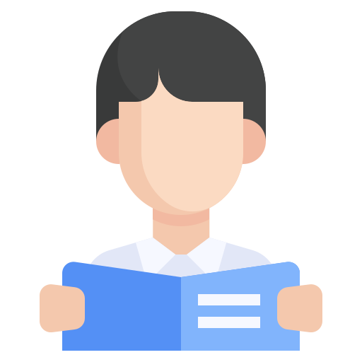 leyendo icono gratis