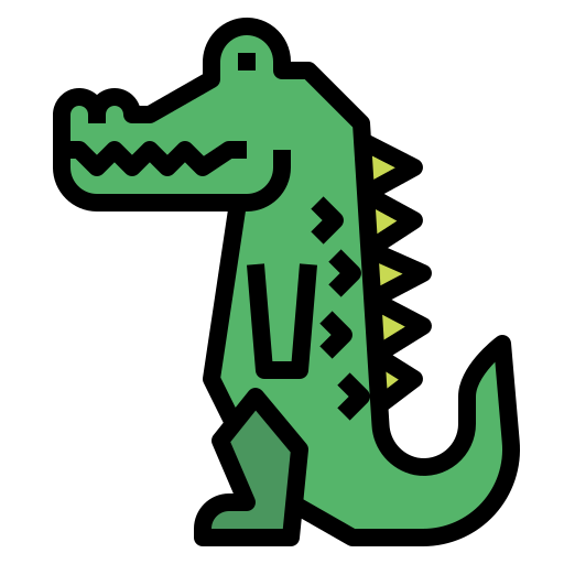 Crocodile Smalllikeart Lineal Color icon