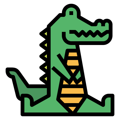 Crocodile Smalllikeart Lineal Color icon