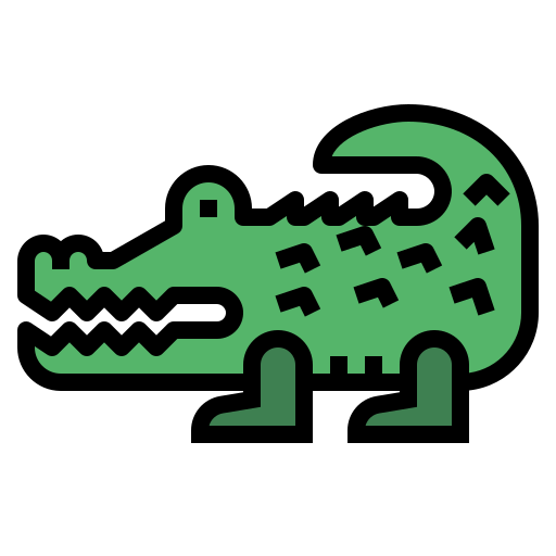 Crocodile Smalllikeart Lineal Color icon