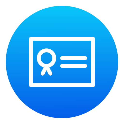 certificado icono gratis