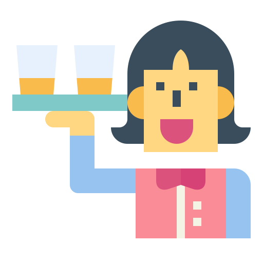 Waitress free icon