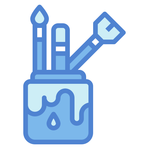 Paint brush Generic Blue icon