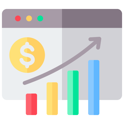 informe de crecimiento icono gratis