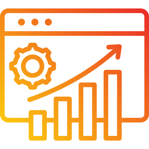 informe de crecimiento icono gratis