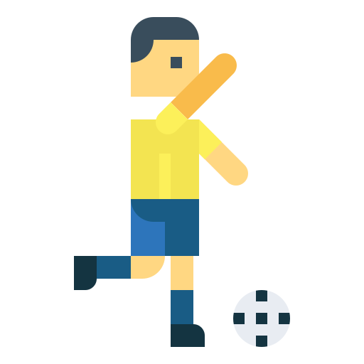 jugador de fútbol icono gratis