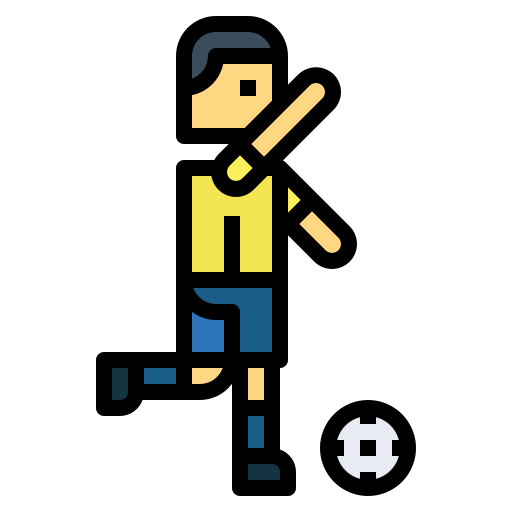 jugador de fútbol icono gratis