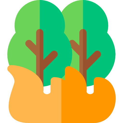 Forest fire free icon