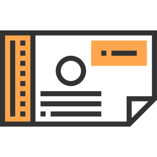 Train ticket free icon Train ticket free icon