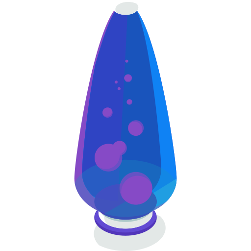 Lava lamp Roundicons Premium Isometric icon