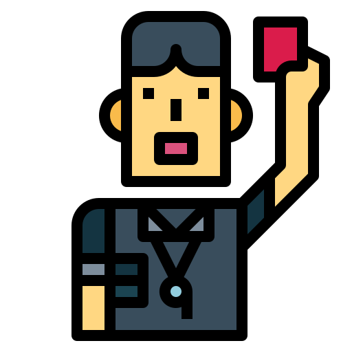 Referee Smalllikeart Lineal Color icon