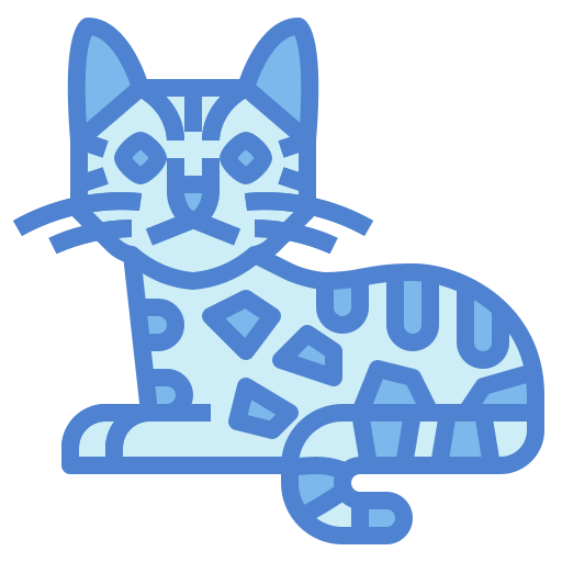 gato de bengala icono gratis