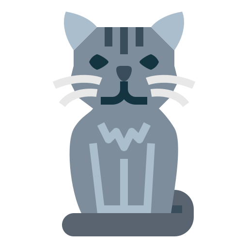 gato de pelo corto icono gratis