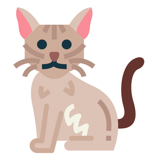 Brown cat icon - Free brown animal icons