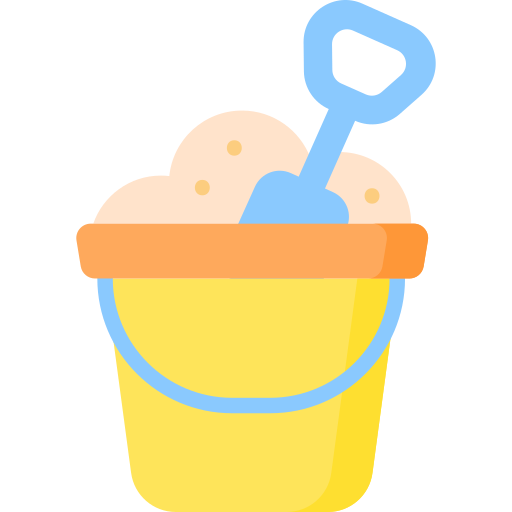 Sand bucket - Free holidays icons