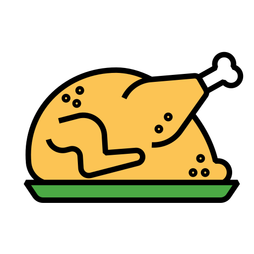 Chicken leg Generic Outline Color icon