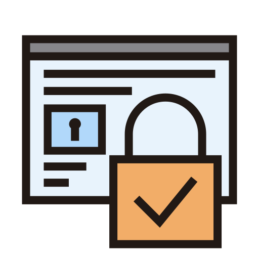 seguridad web icono gratis