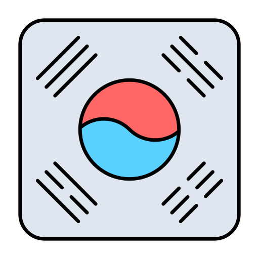 corea del sur icono gratis