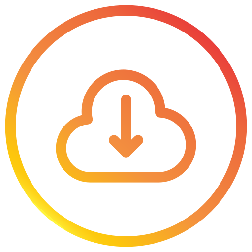 descarga en la nube icono gratis