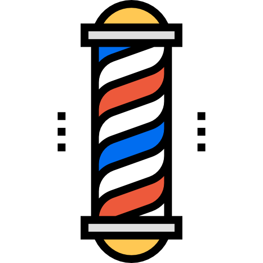 Barber pole free icon