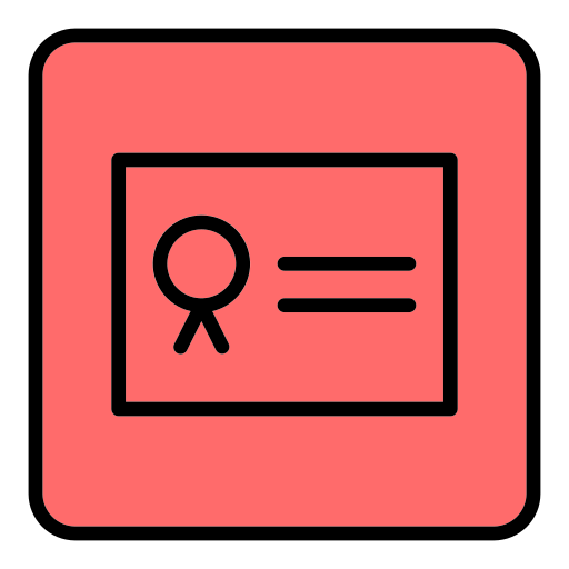 Сертификат бесплатно иконка