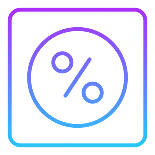 Percent Generic Gradient icon