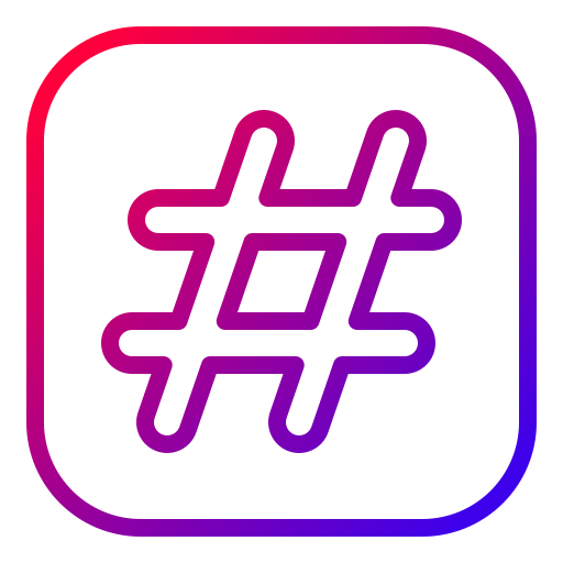 Hash Generic Gradient icon