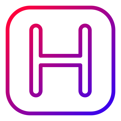 Letter h Generic Gradient icon