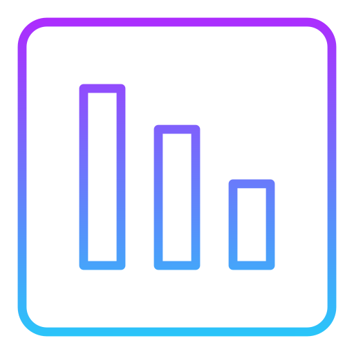 Chart down free icon