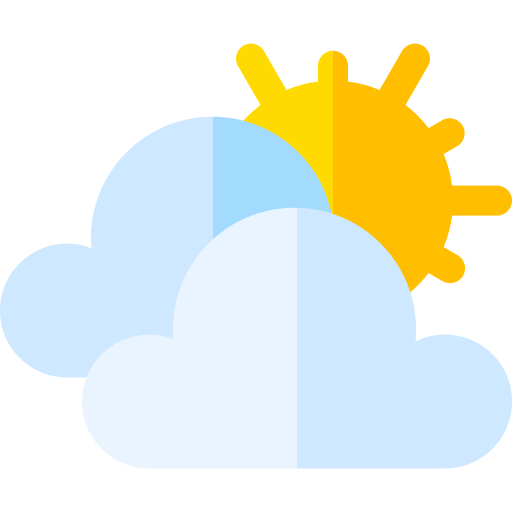 Cloudy Basic Rounded Flat icon