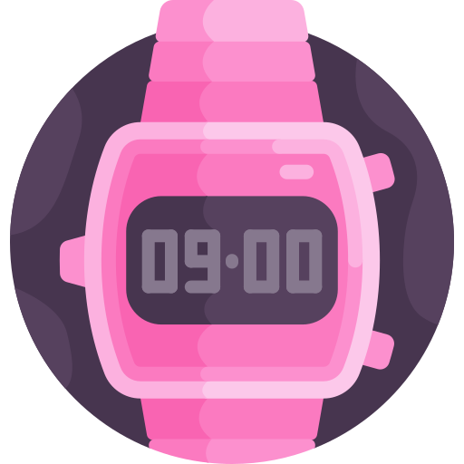 reloj digital icono gratis