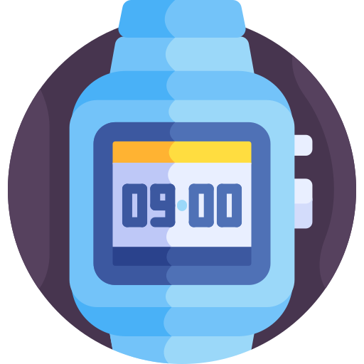 reloj digital icono gratis