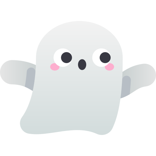 Ghost Kawaii Star Gradient icon