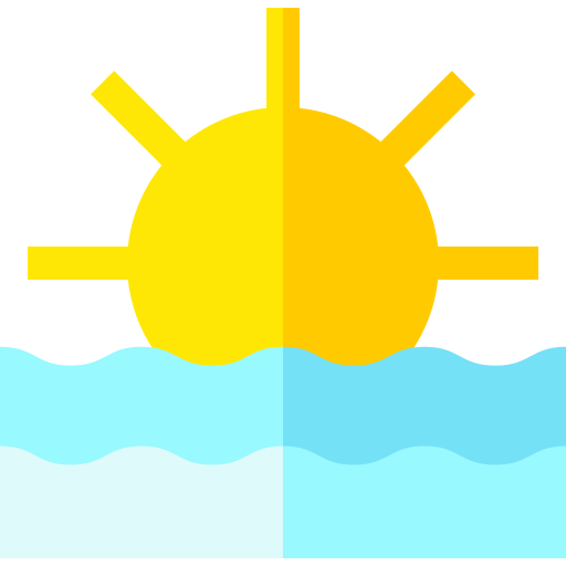 Sunset Basic Straight Flat icon