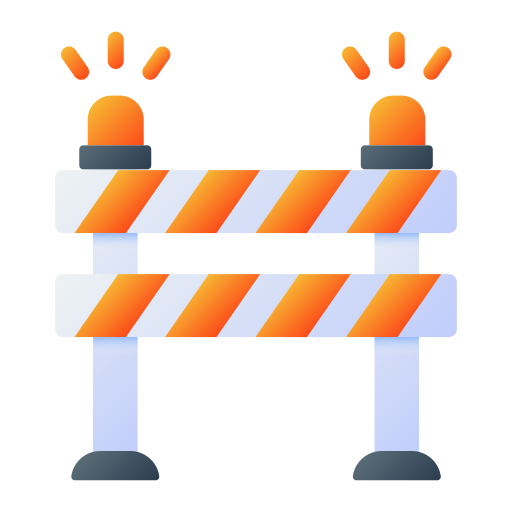 Road barrier Generic Flat Gradient icon