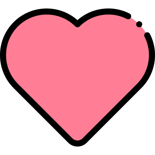 Heart Detailed Rounded Lineal color icon