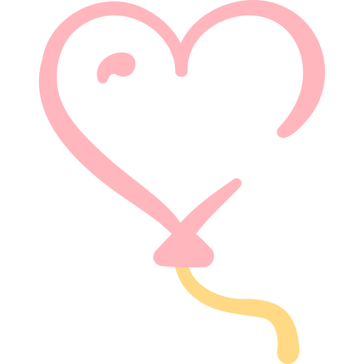 globo de corazón icono gratis
