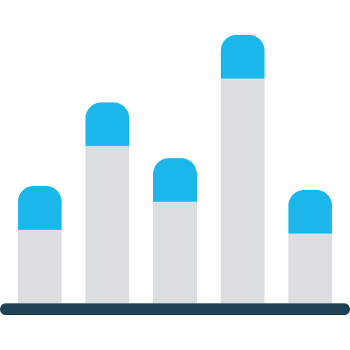 gráfico de barras icono gratis