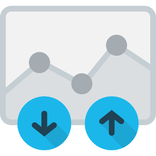 gráfico de linea icono gratis