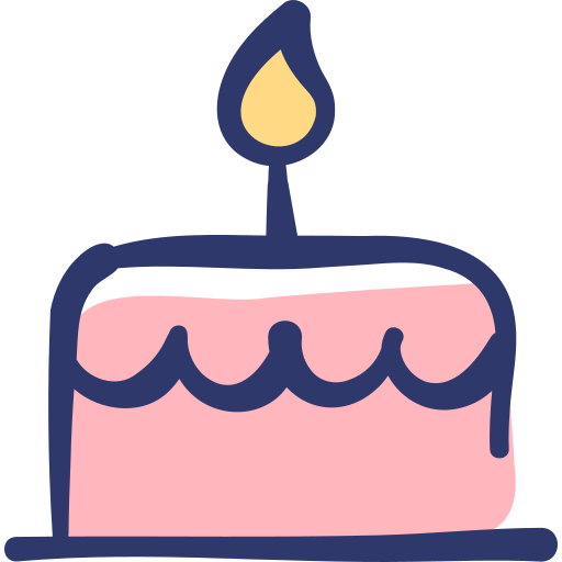 pastel de cumpleaños icono gratis