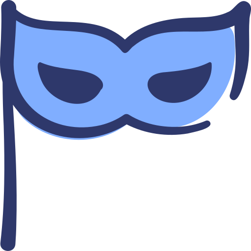 máscara de fiesta icono gratis